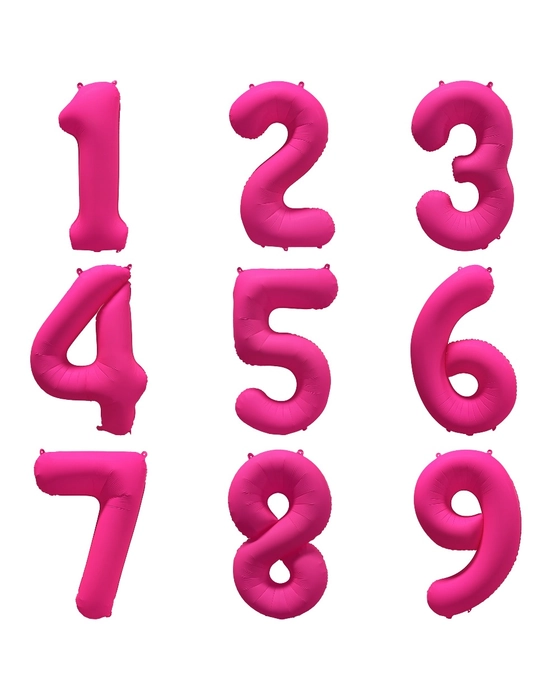 Фольгированная цифра «Неон Pink»